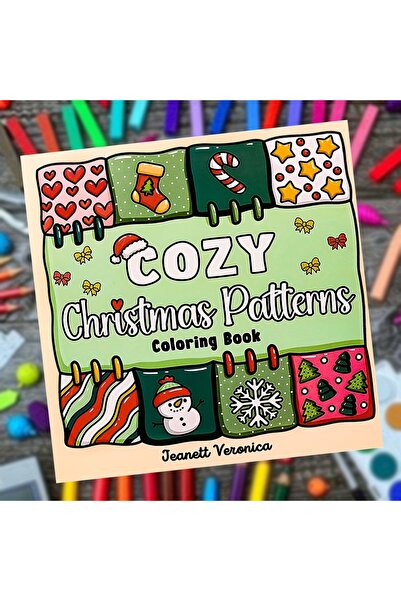 Choice كتاب تلوين عيد الميلاد المريح، النمط 1، 41 صفحة، مواضيع متنوعة، إصدار ...