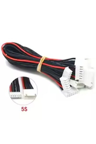 Choice شاحن بطاريات متوازن 5S بطول 30 سم، 5 قطع، مع سلك تمديد سيليكون ومحول م...