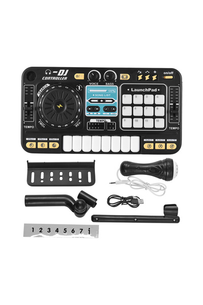 Choice black DJ Controller for Kids DJ Disc Player Electronic Keyboard BT DJ ...