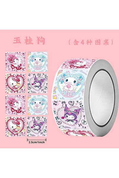 Choice ٥٠٠ قطعة من ملصقات سانريو الكرتونية ميلودي هيلو كيتي، ملصقات تزيين لطي...