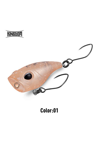 Kingdom طعم صيد مايكرو بوبر، 27 مم، 1.5 غرام، اللون 01، 1.5 غرام، 27 مم، 2.2 ...
