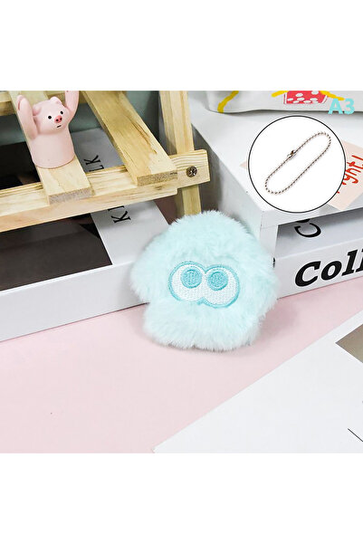 Choice سلسلة مفاتيح من القطيفة على شكل سبلاتون إنكلينج من أنمي برتقالي أحمر إ...