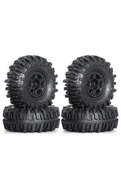 Choice 4 قطع من إطارات الزحف البلاستيكية مقاس 1.0، تصميم خفيف الوزن، إطارات س...