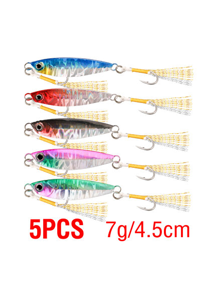 Choice 5 قطع من طُعم الصيد بالطعوم المعدنية سريعة الغرق، بوزن 7-30 غرام، مناس...