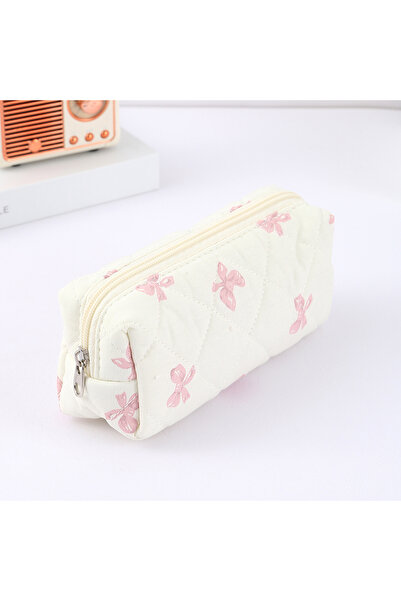 Choice 1192-4 مقلمة صغيرة قطعة واحدة جميلة مزينة بفيونكة، ذات طبقة واحدة، حقي...