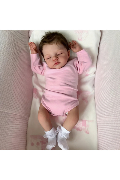 Choice دمية طفل حديث الولادة من إيريس، بيضاء اللون، مقاس 48 سم (18 بوصة)، مصن...