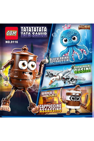 Choice1 Color Box 9116-4pcs M Cappuccino Assassino Italian Brainrot Tung Tung...