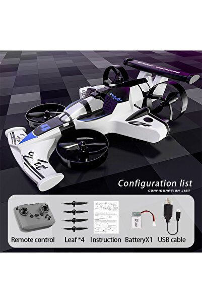 Choice WHITE CZ04 Rc Aircraft Amphibious Remote Control Drift Car 360° Roll H...