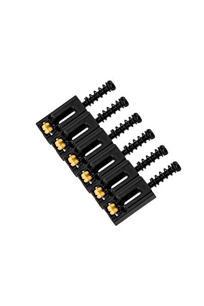 Choice1 Black 6Pcs Electric Guitar Roller Bridge Tremolo Saddles For Strat TL...