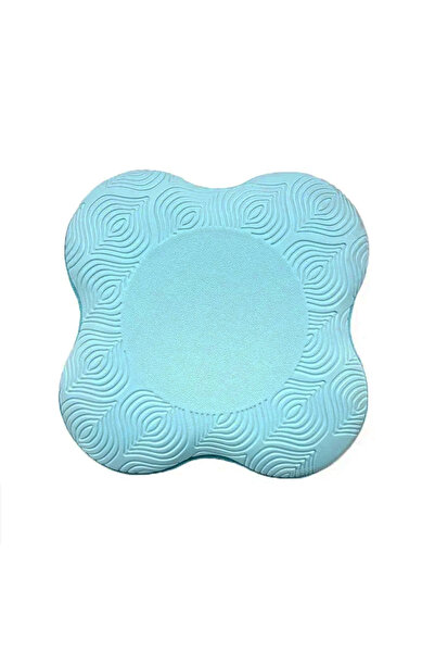 Choice بساط يوغا أزرق للركوع، بساط دعم مسطح سميك، وسادة للركبة، وسادة محمولة ...