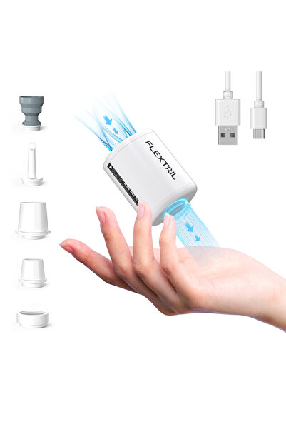 Choice مضخة هواء كهربائية صغيرة بيضاء مرنة FLEXTAIL 2 / 2X - 4 كيلو باسكال، م...