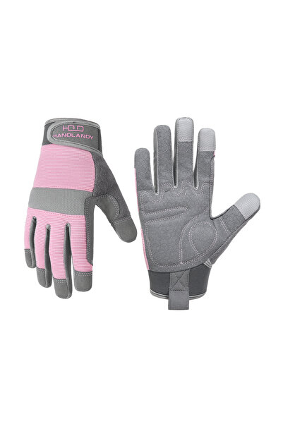 Choice قفازات عمل نسائية من إم هاندلاندي مزودة بقبضة، قفازات قيادة آمنة للتحر...