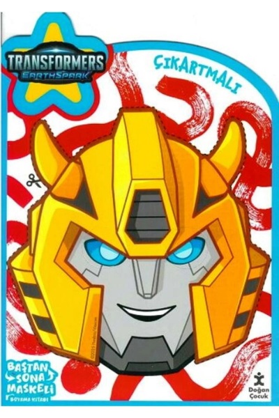 Doğan Çocuk Transformers Baştan Sona Maskeli Çıkartmalı Boyama