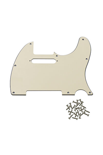 Choice11 واقي جيتار كهربائي كريمي اللون من PHRILAM بثلاث طبقات وثمانية ثقوب، ...