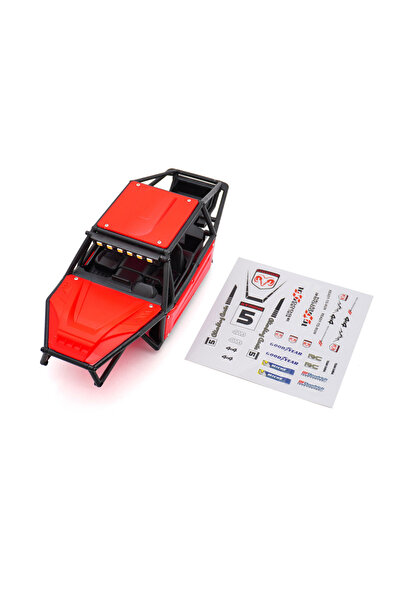 Choice 8471 Red 155mm Wheelbase Hardtop Body Shell Kit for 1:18 RC Crawler TR...