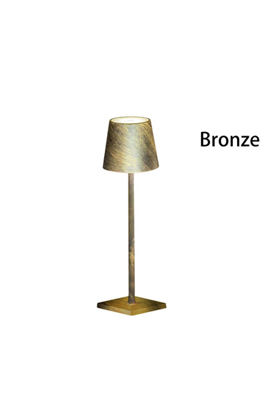 Choice مصباح طاولة LED برونزي بثلاثة مستويات إضاءة قابلة للتعتيم، مصباح مكتب ...