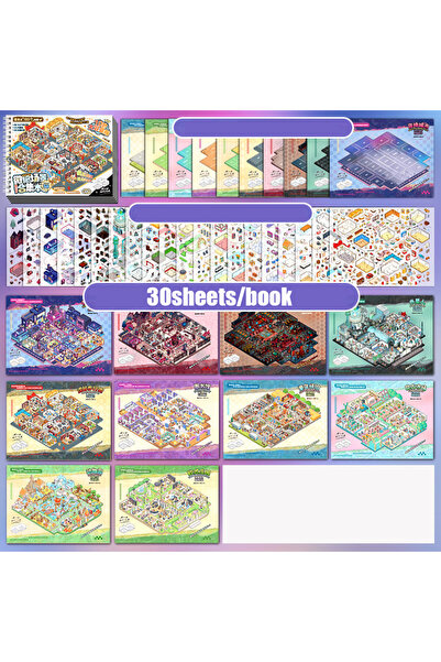 Choice S30145-1 كتاب ملصقات مستر بيبر لمشاهد مصغرة، 30 قطعة - مجموعة ديوراما،...