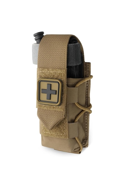 Choice طقم تان، حامل عاصبة MOLLE، حقيبة إسعافات أولية فردية، حامل عاصبة، جراب...