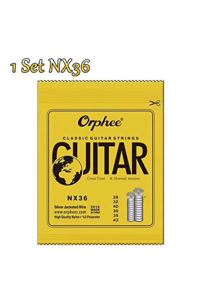 Choice11 مجموعة واحدة من أوتار الجيتار الكلاسيكي NX36 10/50 من Orphee، مصنوعة...