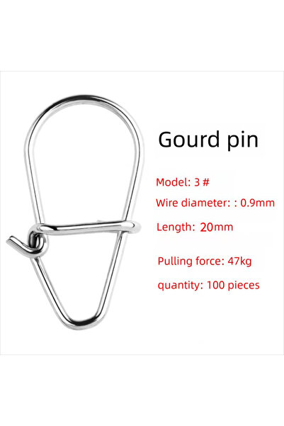 Choice 3 100 قطعة من ملحقات مشابك الصيد المصنوعة من الفولاذ المقاوم للصدأ، مز...