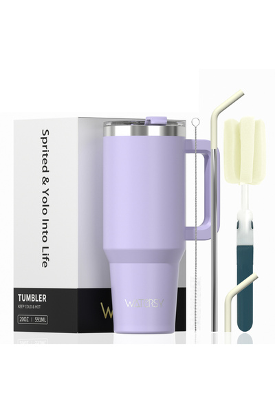 Choice25 كوب ووترسي أرجواني اللون بسعة كبيرة 891 مل مصنوع من الفولاذ المقاوم ...