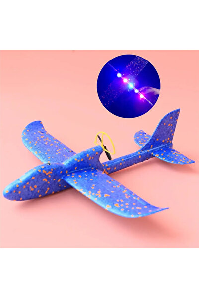 Choice طائرة شراعية كهربائية زرقاء مصنوعة من الفوم، طائرة يدوية مزودة بإضاءة ...