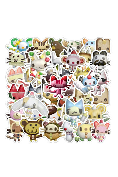 Choice 50 قطعة من ملصقات جرافيتي قطة إينوي تورو الكرتونية اللطيفة والمضحكة، م...