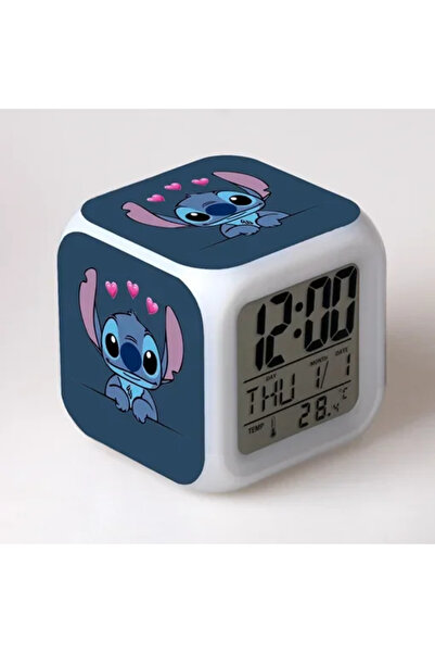 Choice1 مينيسو ستيتش إي ديزني ستيتش ساعة منبه ذكية جرس LED متعدد الأوضاع مكعب...