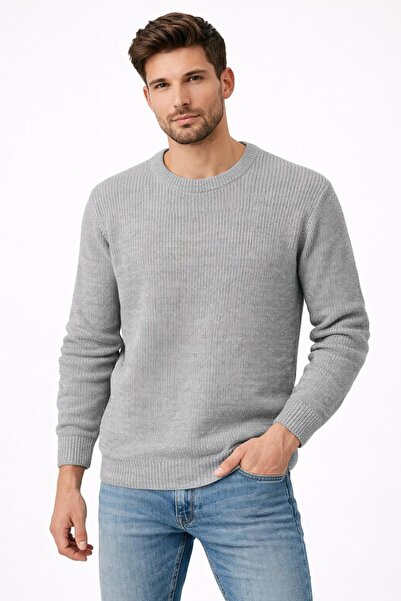 CLASSİCS MEN Turbulance Slim Fit Crew Neck Long Sleeve Men's Knitwear - 7529