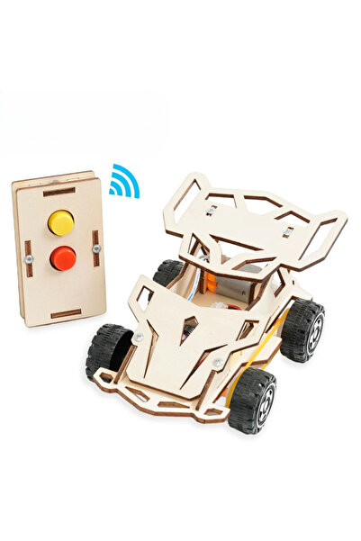 Choice 1 Set DIY Wooden Remote Control Car Wooden Four Wheel Drive Racing Ass...