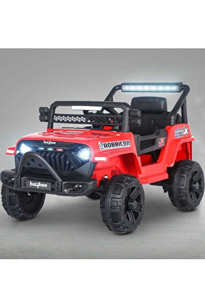BAYBEE سيارة كهربائية للأطفال تعمل بالبطارية (حمراء)