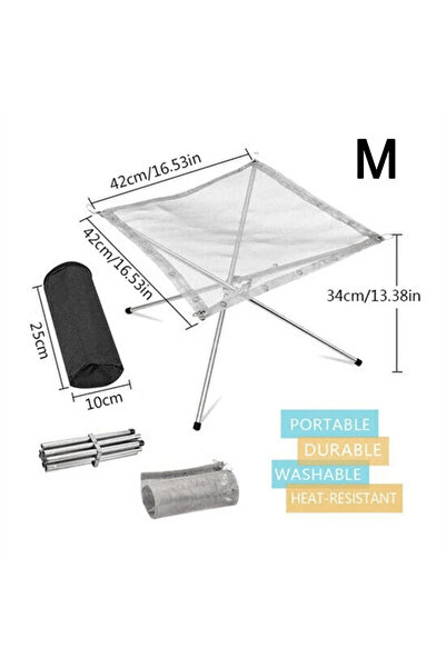 Choice موقد نار خارجي محمول قابل للطي مصنوع من شبكة فولاذية أو رف موقد مناسب ...