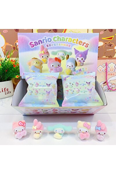 Choice علبة كاملة تحتوي على 18 قطعة من دمى سانريو الصغيرة القطيفة، دمى هيلو ك...