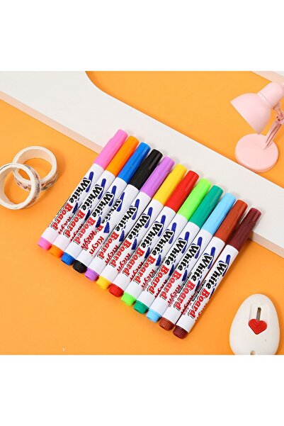 Choice أقلام تلوين مائية عائمة للأطفال، ١٢ لونًا، مع ملعقة، مناسبة للرسم بالم...