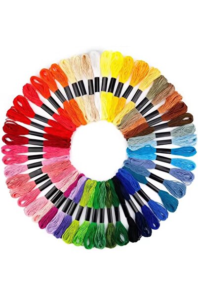 Choice 50 color lines 50 Colors Punch Needle Embroidery Kit for Beginners Adu...