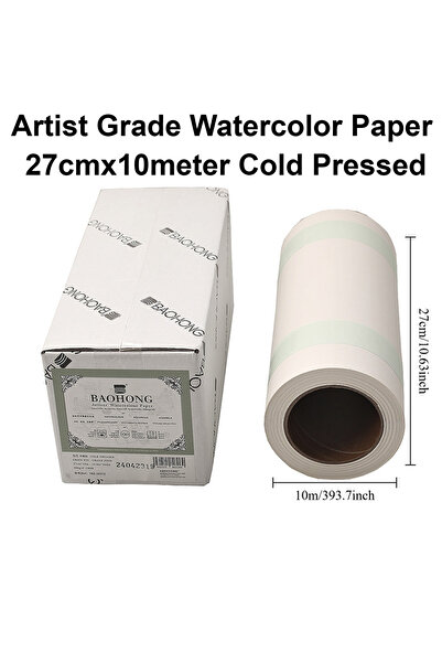 Choice لفة ورق فنانين 27 سم × 10 م، ورق باوهونغ الجديد المضغوط على البارد، ور...