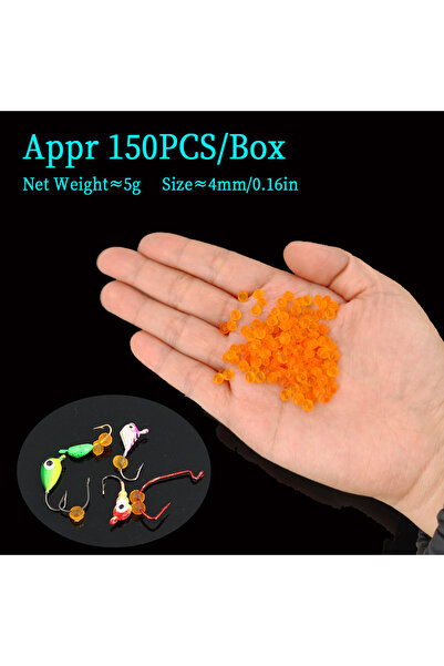 Choice علبة تحتوي على 150 قطعة من بيض سمك السلمون الناعم والواقعي كطعم لصيد ا...