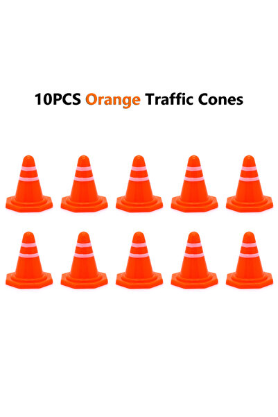 Choice5 ١٠ قطع من حواجز الطرق البرتقالية، سياج ميداني، إشارات مرور، مخاريط مر...
