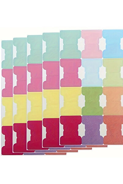 Choice 60pcs 60Pcs Vibrant Sticky Index Labels - Durable Monthly Plan Sticker...