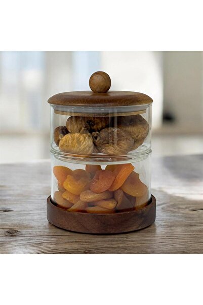 MİEN 2 Katlı Cam Sunumluk TKEBT Şeffaf