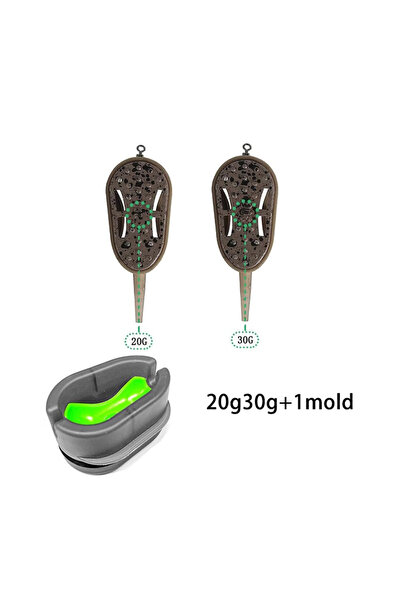 Choice مجموعة مغذيات صيد الكارب YOTO، وزن 20-30 غرام، طعم صيد مدمج مع قالب سر...