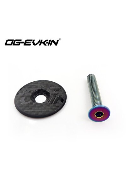 Choice HC-001-286 OG-EVKIN HC-001 Carbon Fiber Headset Top Cap Titanium Bolt ...