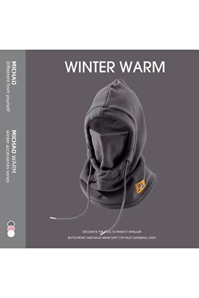 Choice قبعة شتوية رمادية اللون، مقاس واحد، لركوب الخيل، دافئة، مع قناع ووشاح ...