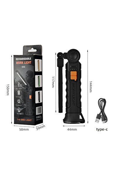 Choice Fixed Focus B 1PC 1/2/3/5Pcs Magnetic COB LED Flashlight Portable USB ...