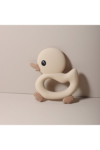 Moon Piece كريم 2025 عضاضة على شكل بطة صغيرة، عضاضة سيليكون على شكل بطة سباحة...