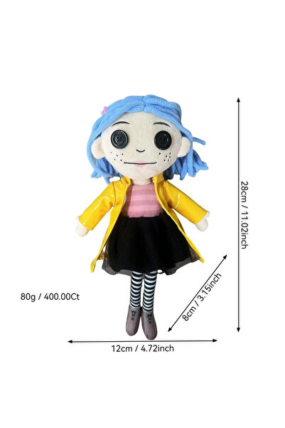 Choice A New Coraline Plush Stuff Cartoon Figure Kawaii Doll Soft Pillow Ugly...