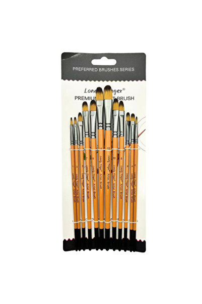 Choice مجموعة فرش رسم احترافية مكونة من 12 قطعة من فرش الرسم البرتقالية، مناس...