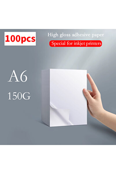 Choice ورق صور لاصق من جانب واحد لامع، مقاس A6، وزن 150 غرام، 100 قطعة، متوفر...