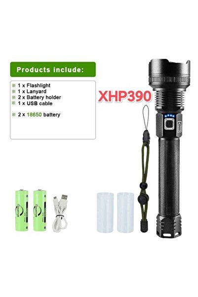 Choice XHP390 PACK-C XHP390 High Power Led Flashlights 100000LM Rechargeable ...