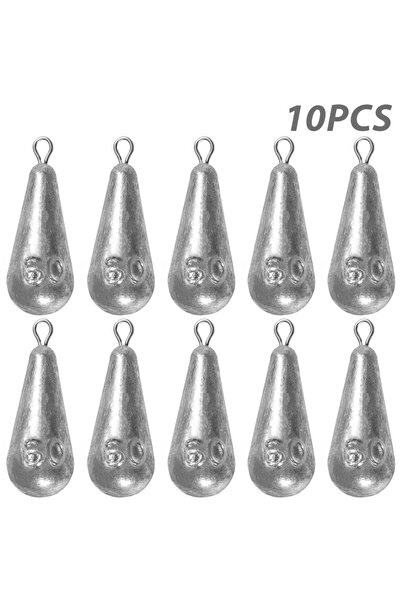 Choice مجموعة أثقال صيد الأسماك (10 قطع، وزن 60 غرام - 2.12 أونصة) مع علامات،...